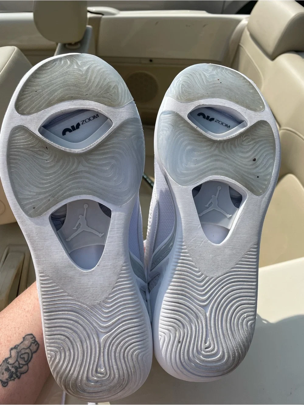 Jordan Tatum 1 Pure Money White Metallic Silver Men’s Size 8